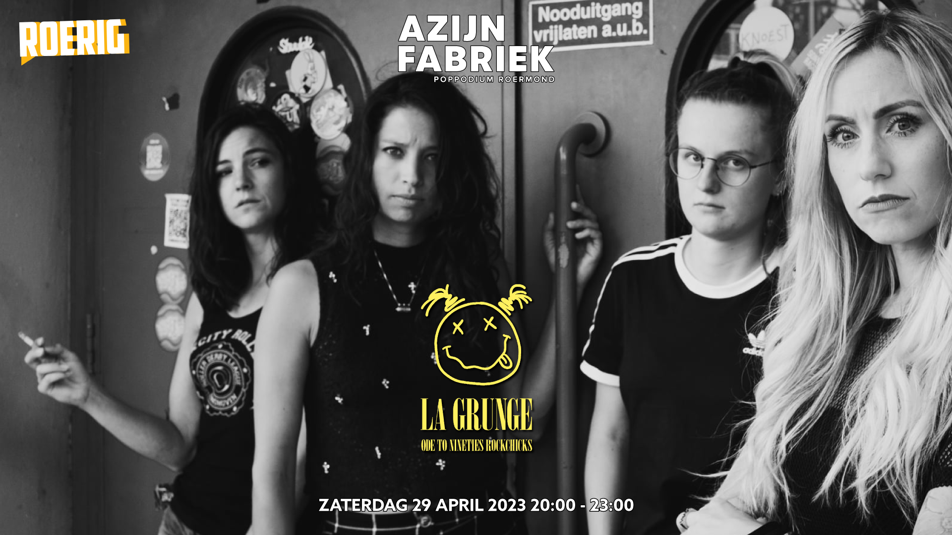 Azijnfabriek | Concert - La Grunge - Ode to nineties rockchicks | Roerig