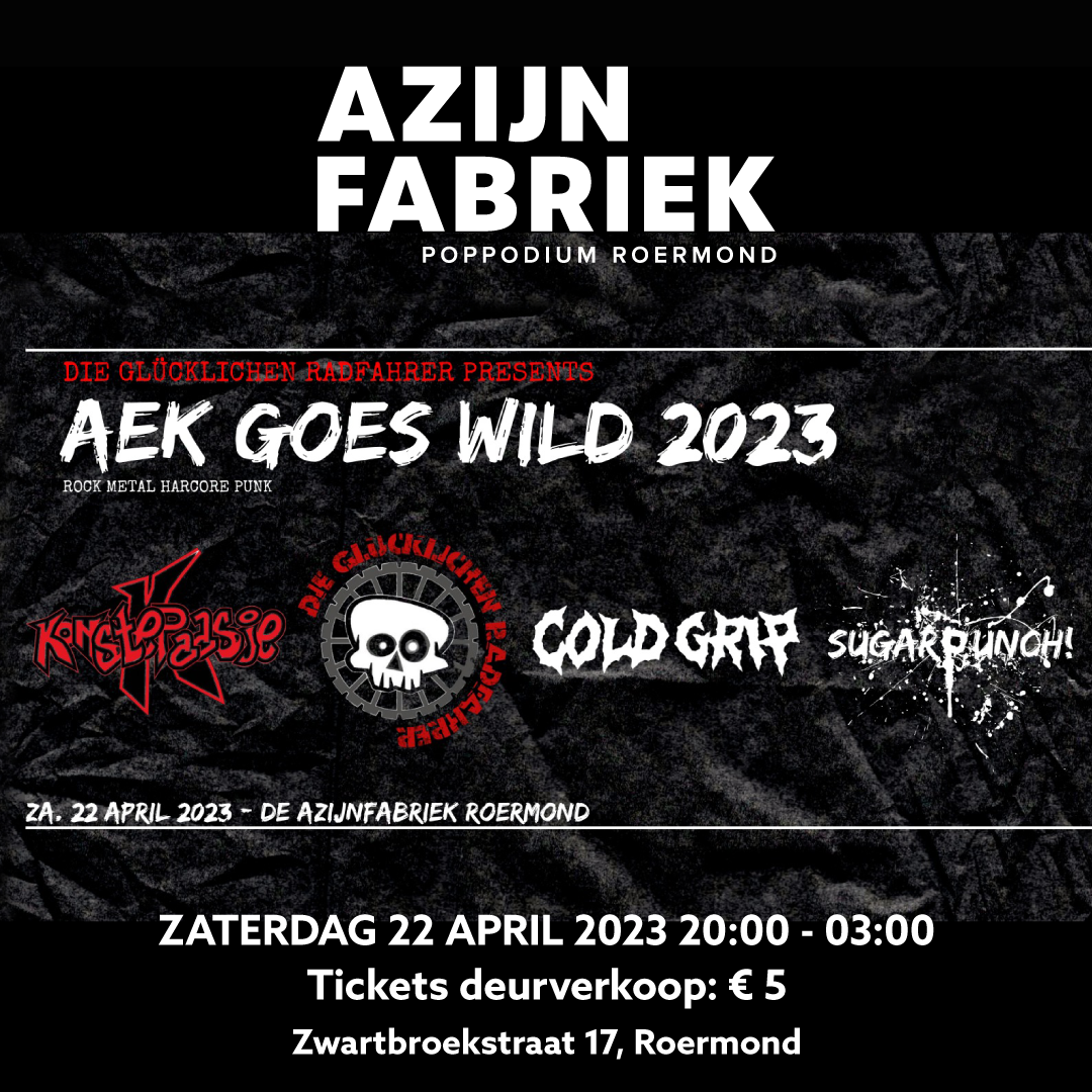 Azijnfabriek | Concert - Aek Goes Wild!
