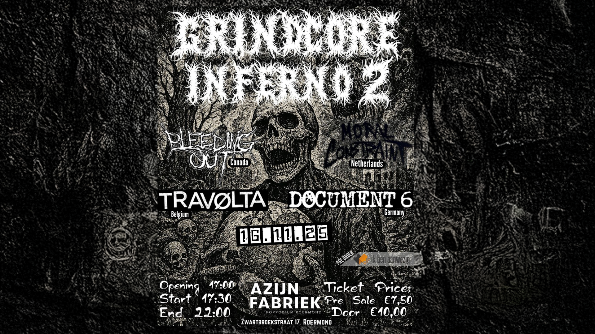 Azijnfabriek | Concert - Grindcore Inferno