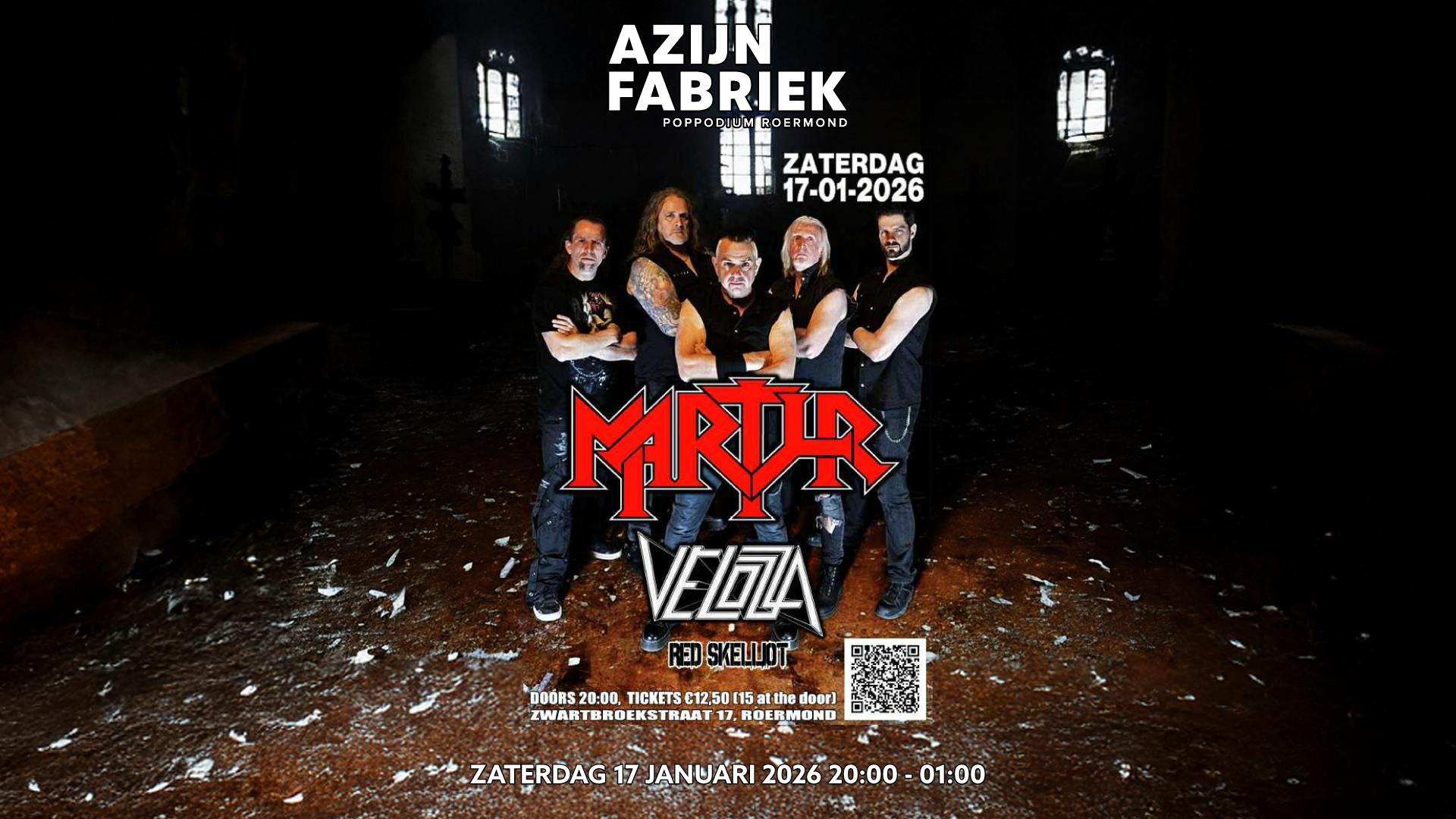 Azijnfabriek | Concert - MARTYR + Velozza + Red Skelliot
