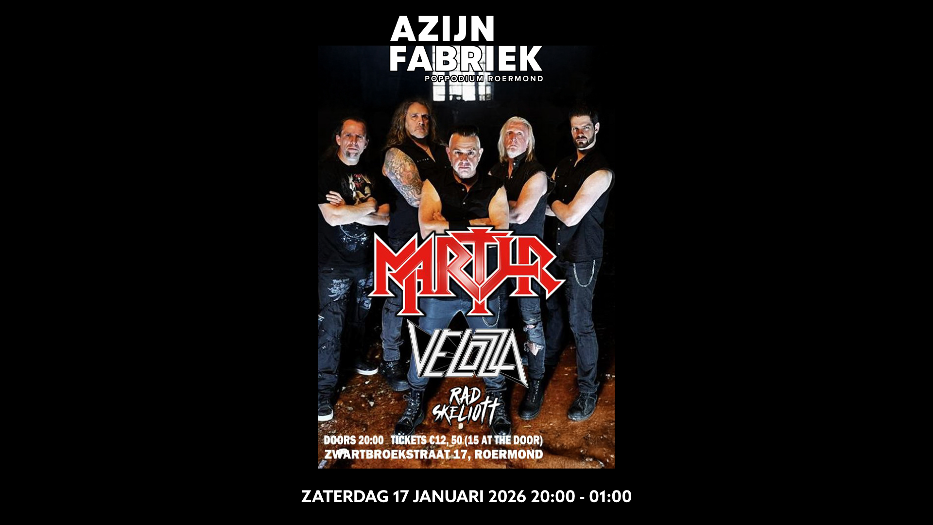 Azijnfabriek | Concert - MARTYR + Velozza + Rad Skeliott