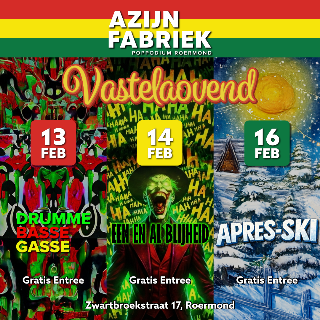 Azijnfabriek | Party - Carnaval 2026