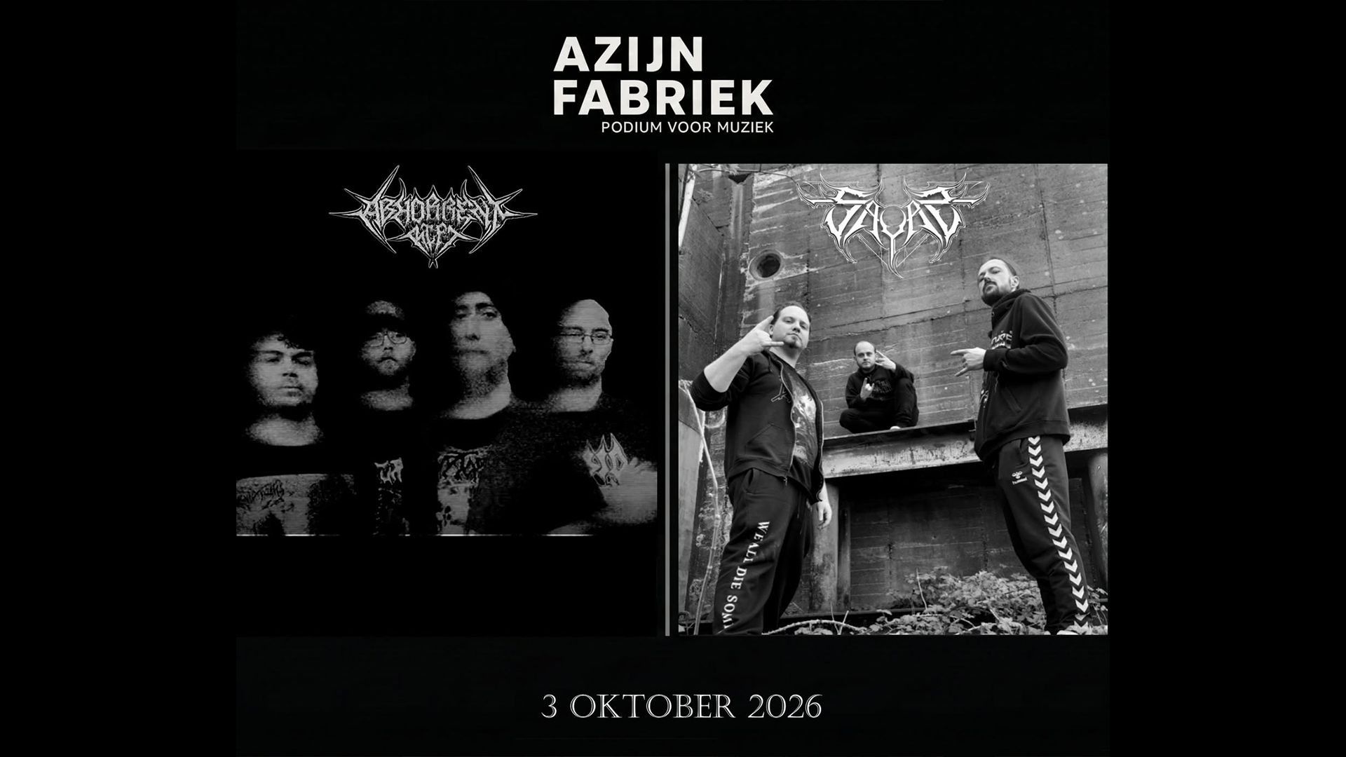 Azijnfabriek | Concert - Abhorrent Rift + Sayas